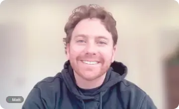 Matt presenting AI tools for small business teams